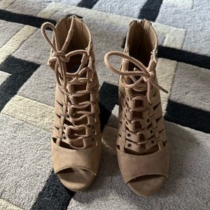 Tan Suede Heels